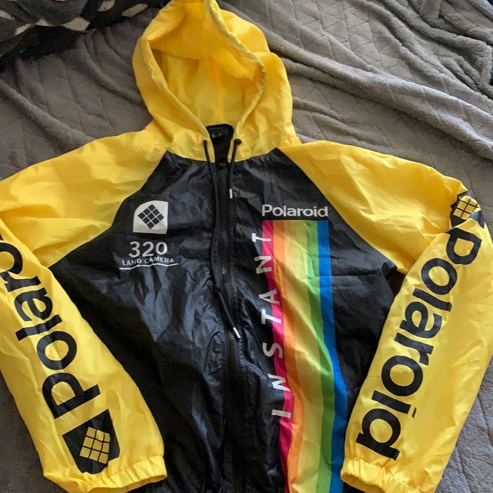 Polaroid windbreaker style light jacket.